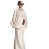 2026 spring and autumn cross-border European and American women's clothing long shirt top high waist fishtail drape skirt temperament 