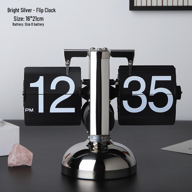 Mechanical Desk Clock: Automatic Page-Turner for Home Decoration