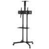 TSY 1600 32-70" TV Mobile Cart Weight Bearing 60kg Maximum VESA 400*600 Up and Down Adjustable 15° with Pulley Tray Camera Bracket