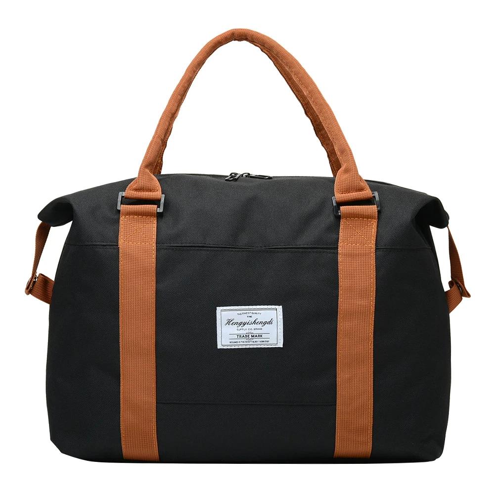 Luggage Travel Bag Portable Carry On Luggage Large Capacity Sports Gym Bags Zipper Pocket For Hiking Camp For Beach Swimming