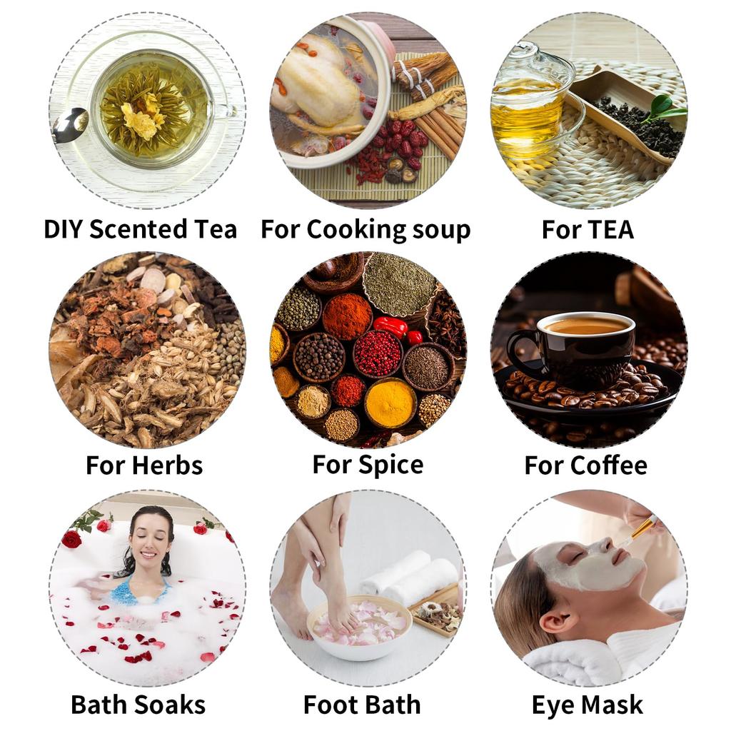 100 Pcs Cold Brew Coffee Filter No Mess Cold Brew Filter Bags 5x7cm Reusable Bath Tea Bags French Press Filters Bag for Tea