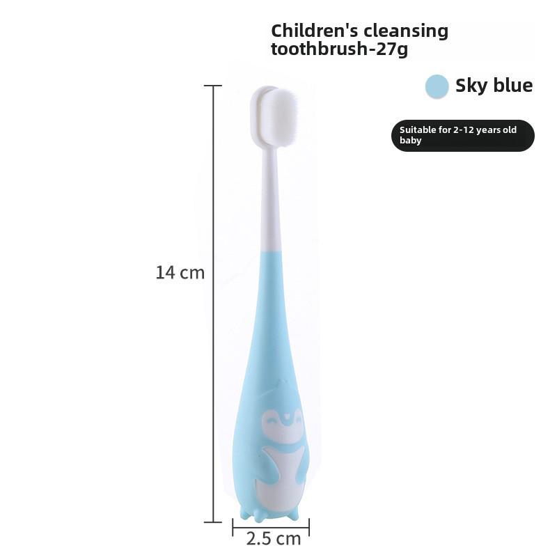 "U-Shaped Silicone Toothbrush & Toothpaste Set for Kids Ages 2-12"