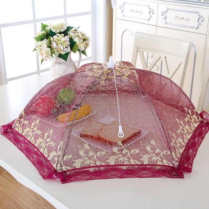 New Umbrella Style Food Covers Anti Fly Mosquito Meal Cover Lace  Kitchen Gadgets Cooking Tools