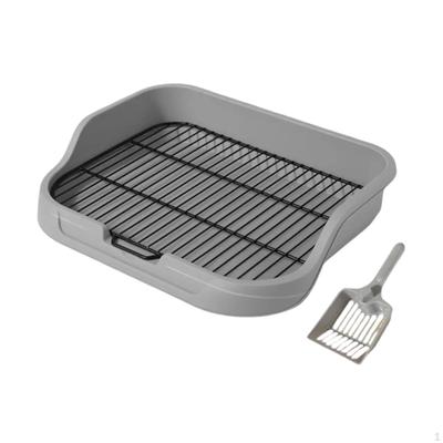 Dog Litter Pan with Mesh Grids for Easy Cleaning and Maintenance