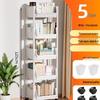 5-Tier Mobile Storage Rack with Hooks