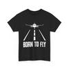 Camiseta de Piloto, Nacido para Volar Amantes de Aviones Aviación Aviador Mujeres Hombres Camisa