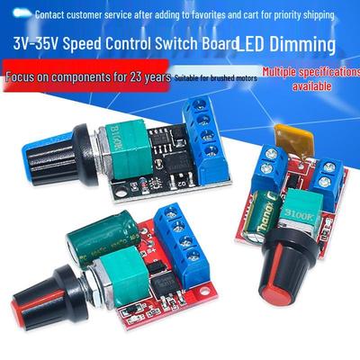 5V-35V PWM DC-Motor-Drehzahlregler mit LED-Dimmschalter-Modul