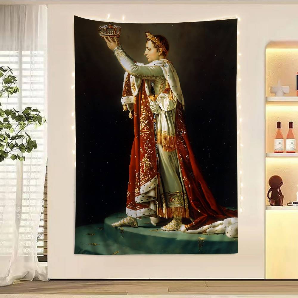 

Napoleon Bonaparte Art Colorful Tapestry Wall Hanging Hanging Tarot Hippie Wall Rugs Dorm Wall Art Decor 74x94cm(29x37in)