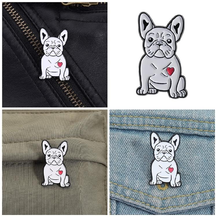 Charming Puppy Face Alloy Brooch Pin Pet Lover Fashion Accessory For Casual Wear Gift Giving Holiday Celebration Outfits