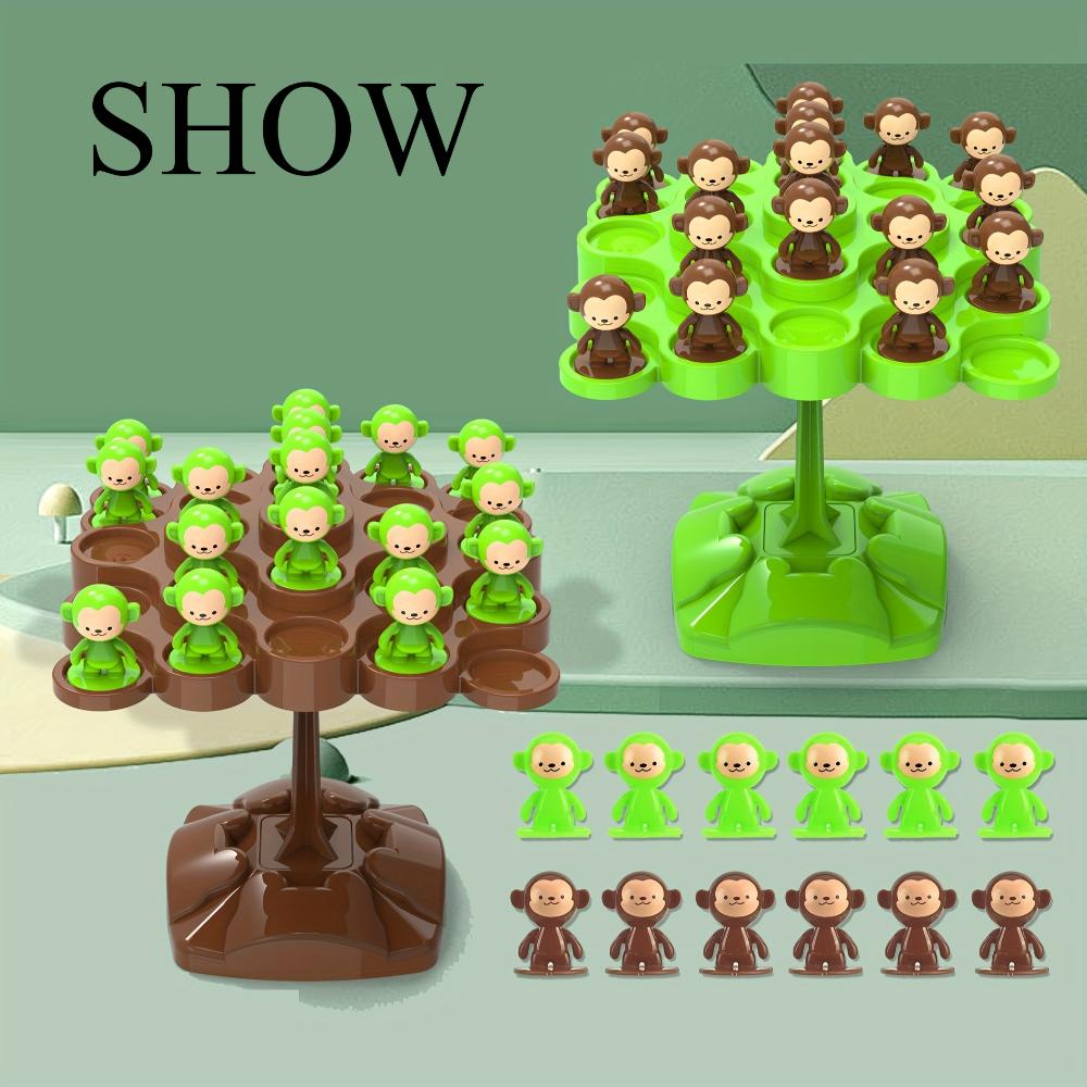 Monkey Balance Tree Centralized Balance Training Toys, Children's Toy Stacking Fun Series Parent-child Interactive Board Games