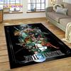 Final Fantasy Serie Spiele Cartoon Teppich für Wohnzimmer Schlafzimmer Heimdekoration, Bodentuch Rutschfest Dekoration für Sofa Fußmatte