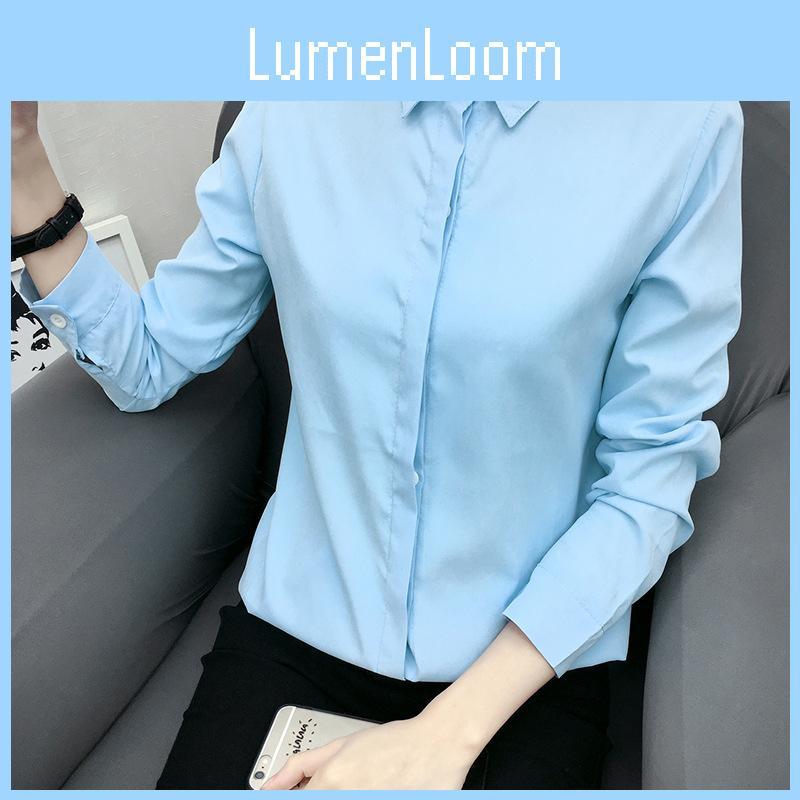 Women's Ladies Summer Loose Tops Long Sleeve Shirt Casual Blouse T-shirt Fashionable Cotton Blend Design