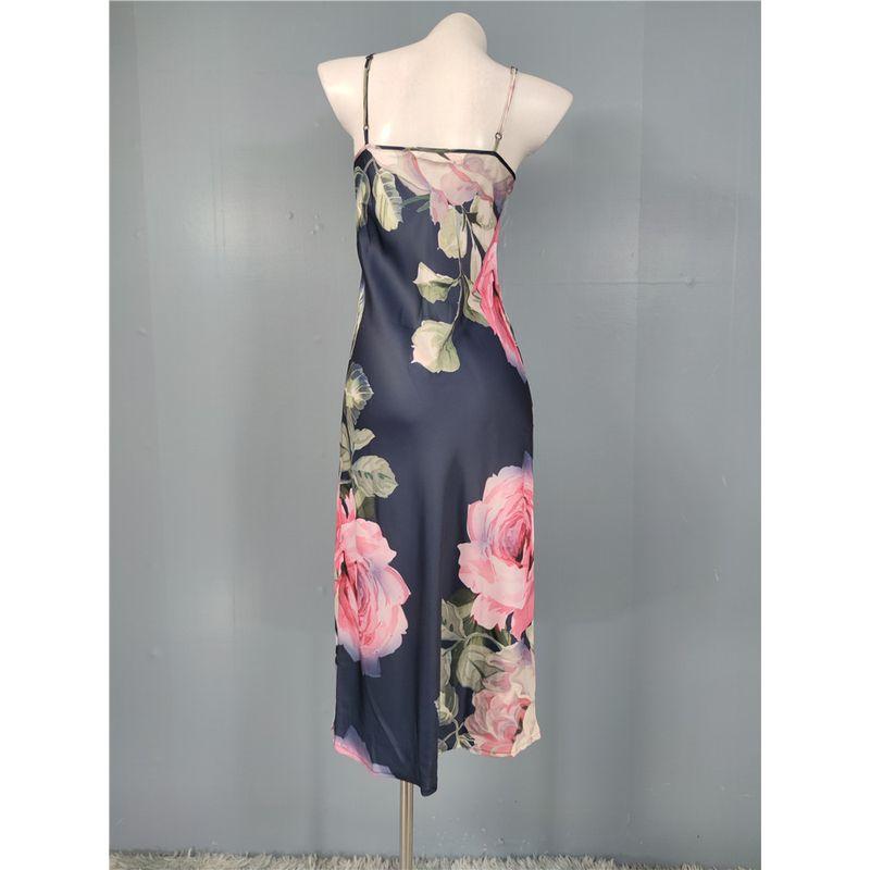 Foreign Trade Order Summer New Sling Exquisite Print Summer Thin Comfortable and Versatile Vacation Sexy Dresses for Women Women Clothes