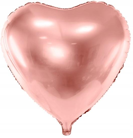 Heart Foil Balloon, Rose Gold, 45Cm, 1 Piece