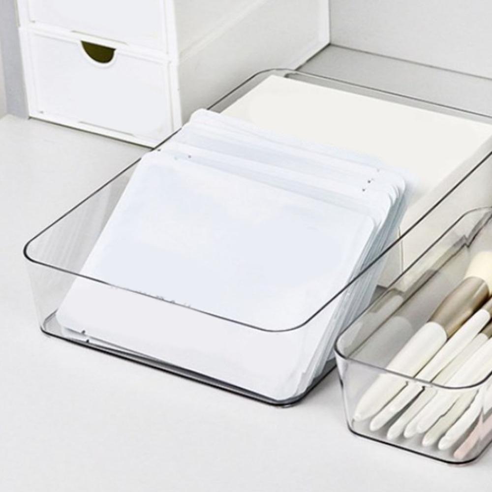 Clear Storage Bin Divider Plastic Drawer Organizer Tray Drawer Tray  Stationery Organization