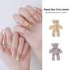 Luxury 3D Zircon Teddy Bear Nail Jewelry