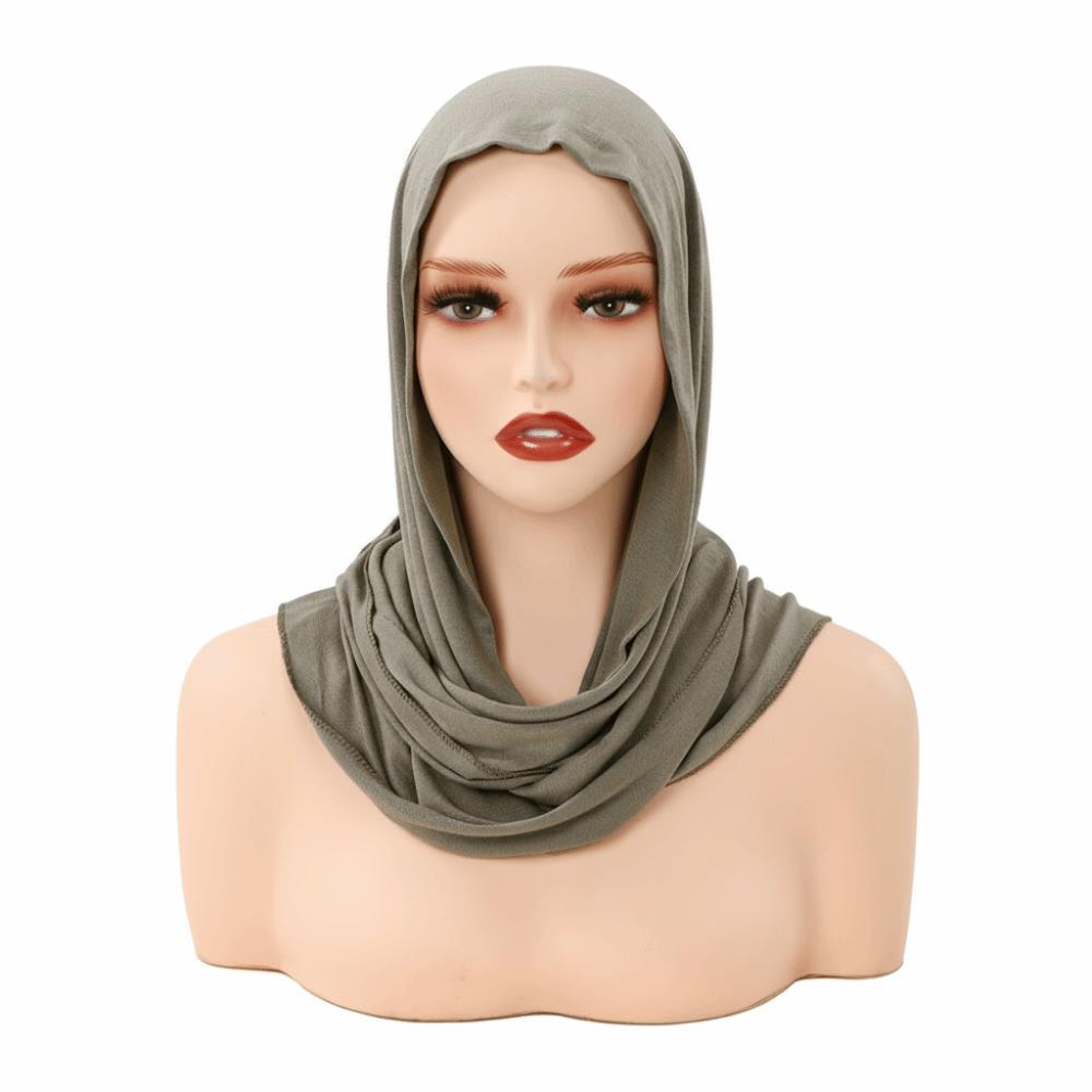 Modal Jersey Instant Hijab Cotton Stretch Hijab Caps Classic Headscarf for Women