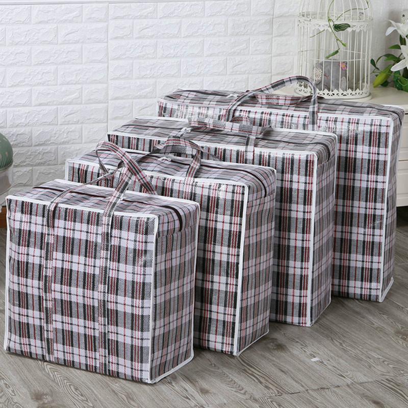 Jumbo Bag Laundry Waterproof Zipper Reusable Strong Storage Travel Organizer Bag