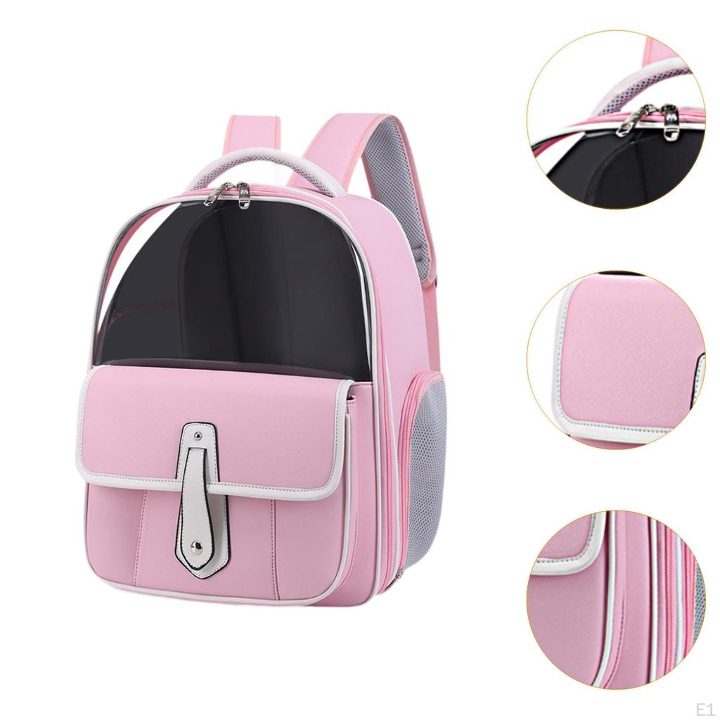 Batoh pro kočky Přepravní taška s prodyšnou síťovinou Průhledné okénko Přenosný Cestování s domácími mazlíčky