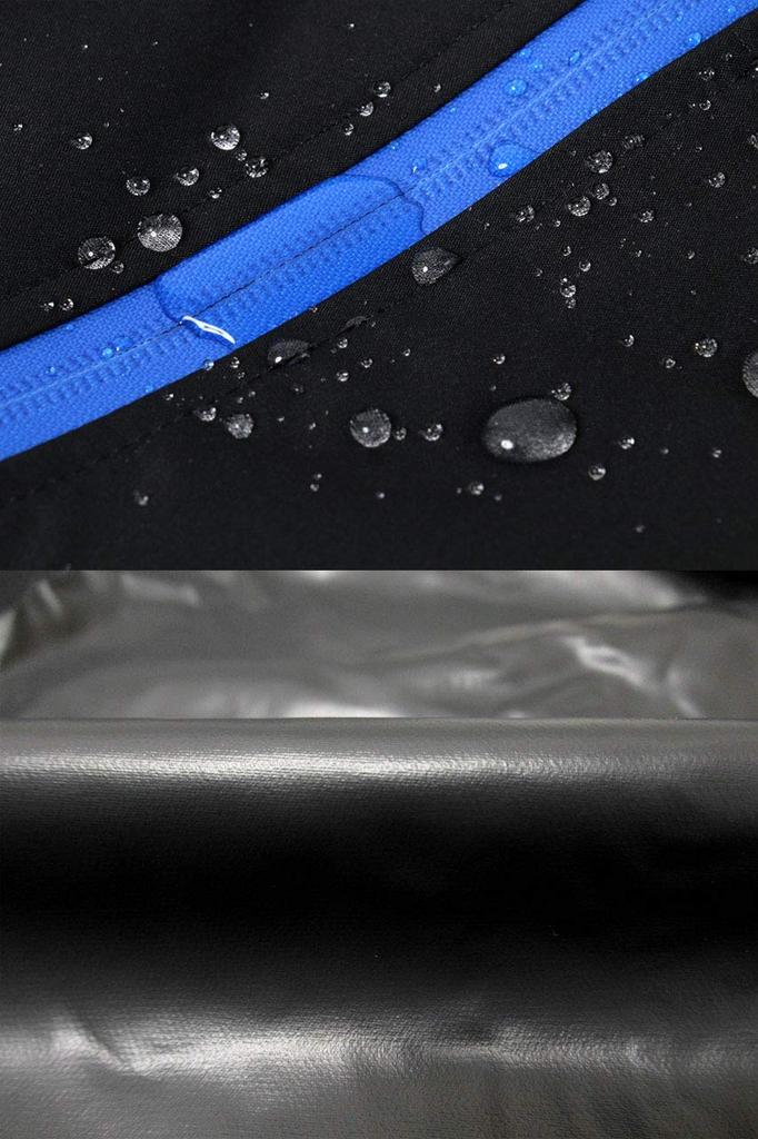 Rainwear Top and Bottom Set Water Resistance Waterproof Breathable Stretch M Black [Document] Men's S-4L 10,000mm