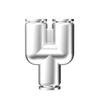 Zhuo Ji Y-Type Stainless Steel Pneumatic Quick Connector - High Pressure, Explosion-Proof, Anti-Corrosion, Anti-Rust.