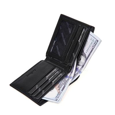 Baellerry Men's Pu Leather Wallet Fashion Ultra-thin Billfold Short Coin Purse Multi-card Holder ID Card Case