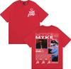 Rapper Myke Towers Graphic Printed T-shirts for Men Harajuku Hip Hop Oversized T Shirt Unisex Summer Cotton Short Sleeve T-shirt