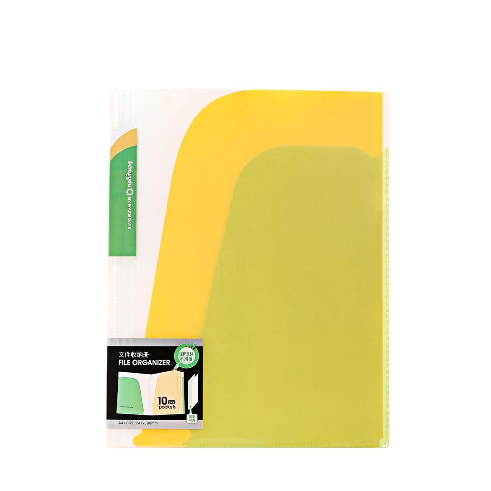Waterproof A4 Document Organizer Angled-cut Student File Folder Stationery