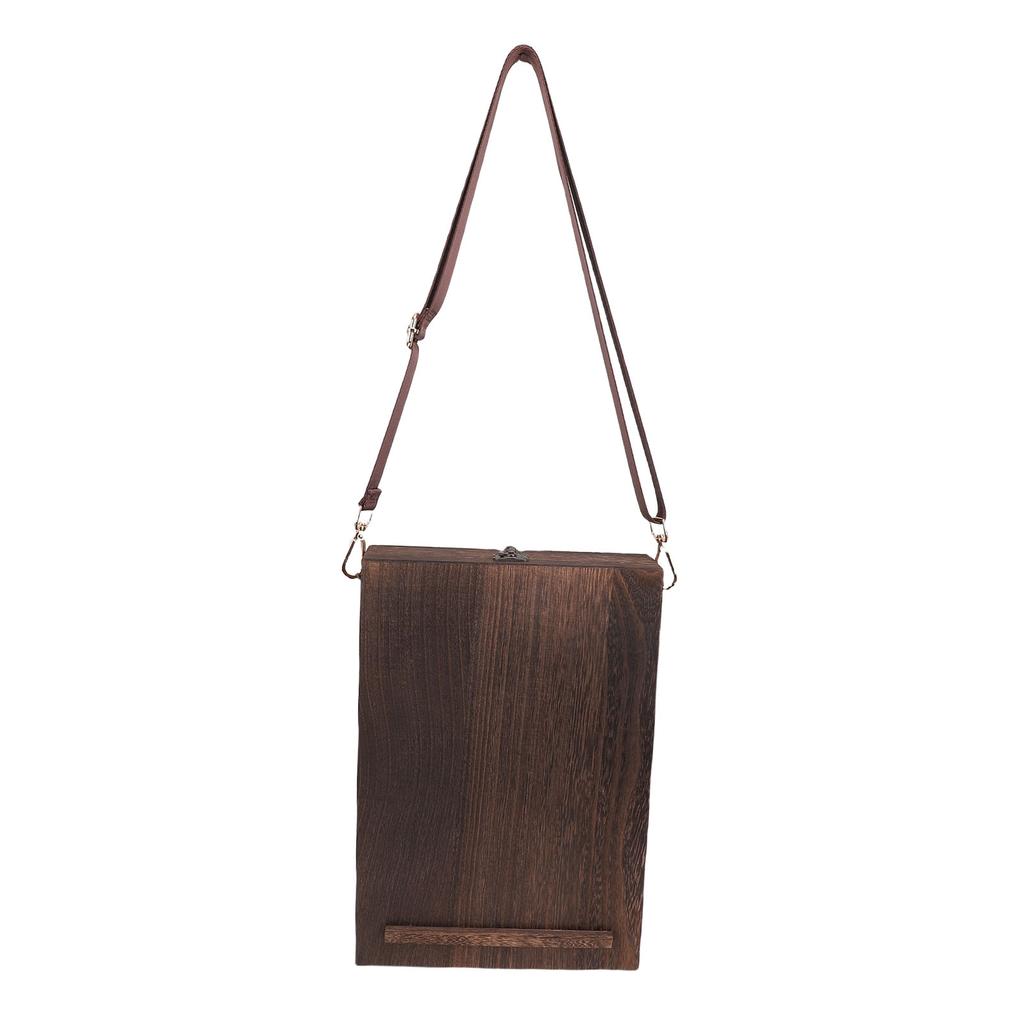 Writers Messenger Wood Box Multifunctional Wooden Handmade Postman Bag Portable Artist Tool Bag Painting Brush Tool Storage Sketch Box Easel