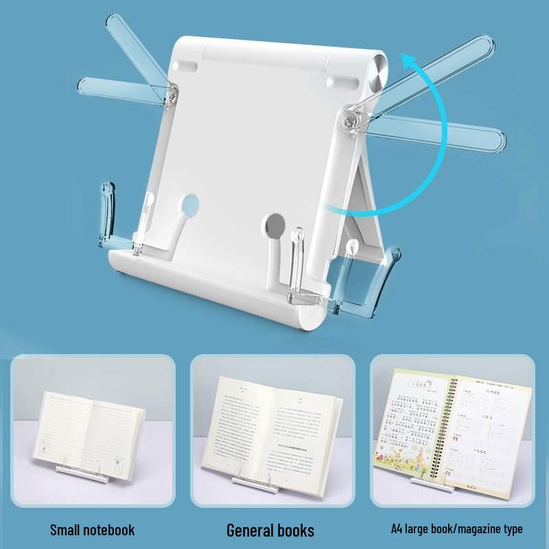 Compact Foldable Multifunctional Reading Stand for Phones and Books