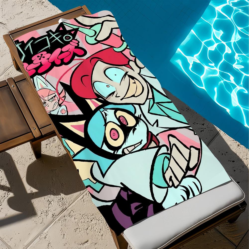P-Psychocuties-s cute anime Towel Beach Quick Dry Soft Pool Towels Gift for Travel Gym Shower Camping sports