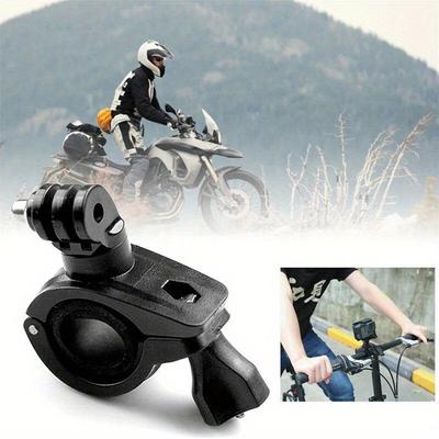 360 graden draaibare fietsstandaard met houder voor actiecamera's, geschikt voor GoPro Hero 10 9 8 7 6 5 en SJCAM camera-accessoires. Herbruikbare camerahouder.