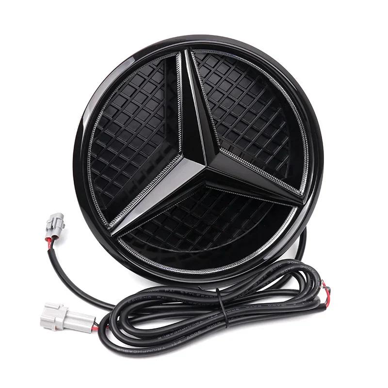 hzrm1 Mercedes benz Amg W205 W212 W213 W204 ML W166 CLA C117 A W176 W177 C W204 E GLK X204 GlaWith LED Grid style Front Grill Emblem