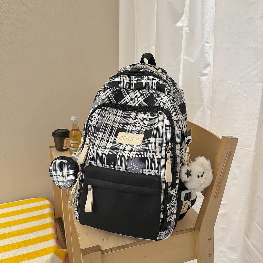 New Schoolbag, Japanese INS Style, High Aesthetic, Fresh Sweet, Cute Cartoon Backpack, Lightweight Backpack for Middle and High School Students