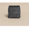 Office Decorative Knitted Storage Desk Organizer Box Woven Leather Remote Control Stationery Holder Pencil Office Supplies