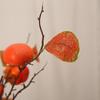 Persimmon Ruyi Ornament: Artificial Persimmon Tree Branches for Home or Hotel Decoration