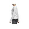Adidas Comfortable Solid Color Crew Neck Sweatshirt Women Tops White DQ1918