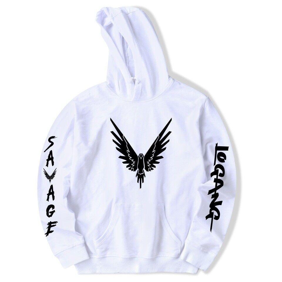 Maverick Logan Paul Herren- und Damen-Kapuzenpullover mit Vogelprint und bequemer Passform