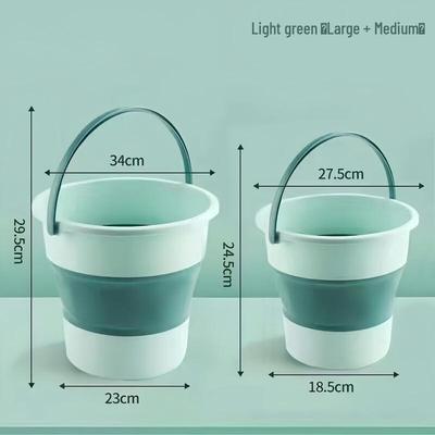 ZISIZ Foldable Outdoor Fishing Bucket