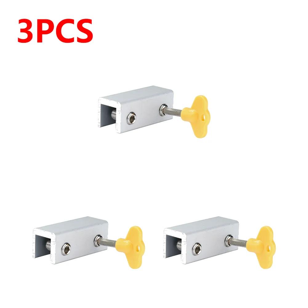 Door Window Lock Restrictor with Key Garage Door Frame Lock Adjustable Portable Security Multi-function for Bedroom and Office