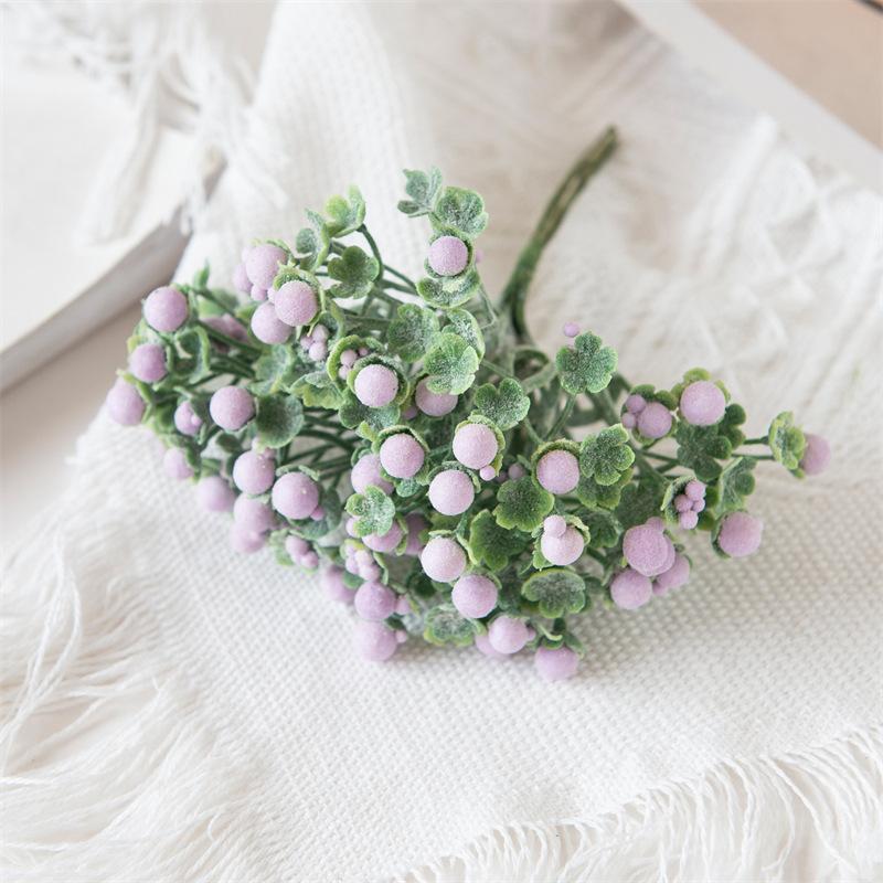 Diy Accessories Materials Simulation Flowers Mini Solstice Grass Small Foam Ball Material Forest Shooting Props Decoration Fake Flowers