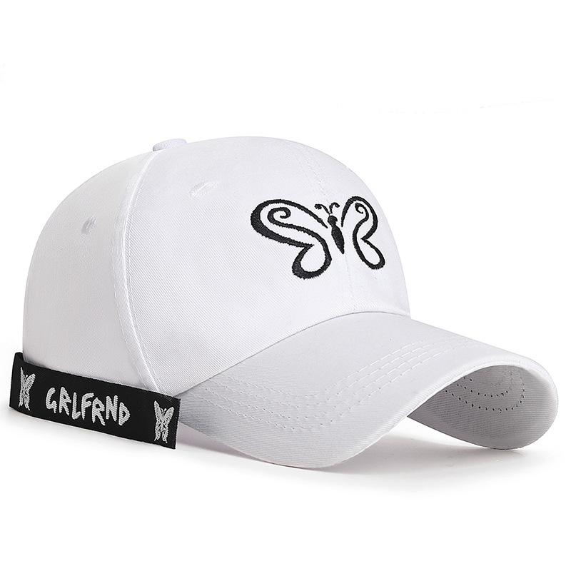 Embroidered Butterfly Sunshade Cap Spring Outing Youth Men Women Ribbon Baseball Cap Snapback Hat Sun Visor Hats Fishing Hat Peak Cap