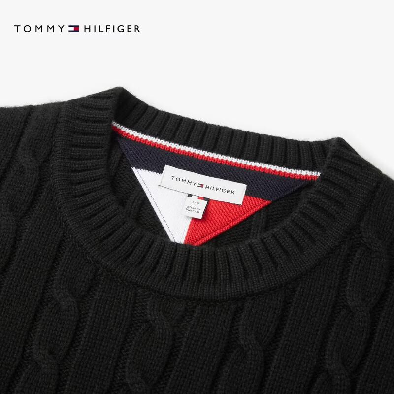 Tommy Hilfiger Men's Wool Blend Cable Knit Pullover Sweater