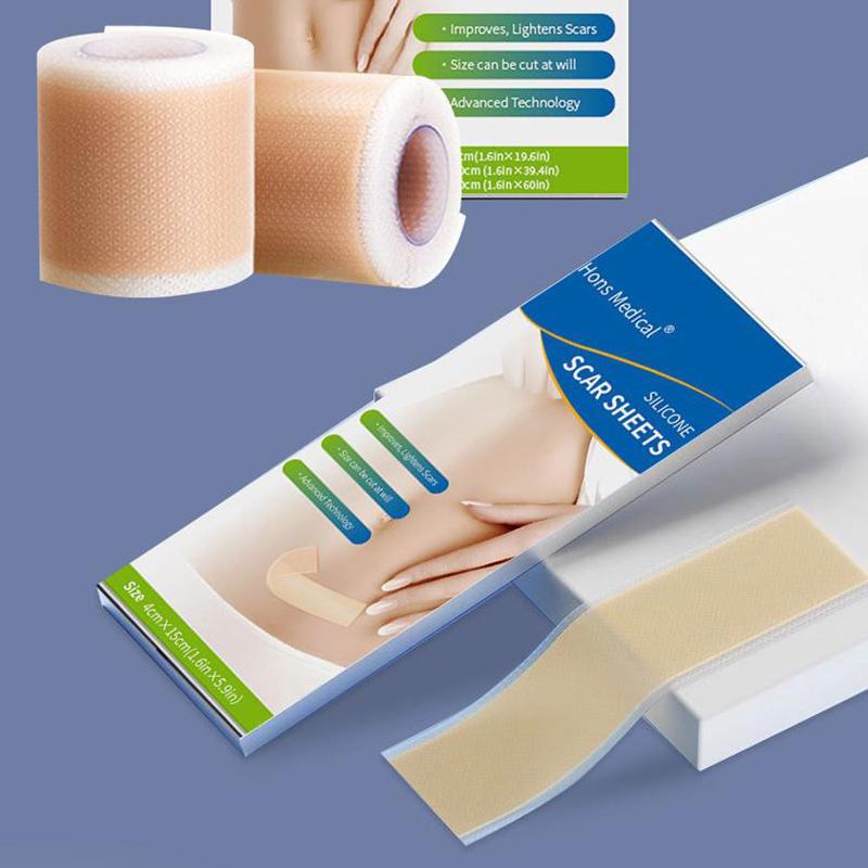 Silicone Scar Tape For Surgical Scars Medical Grade Silicone Scar Sheet Painless Effective Scar Repair Tape