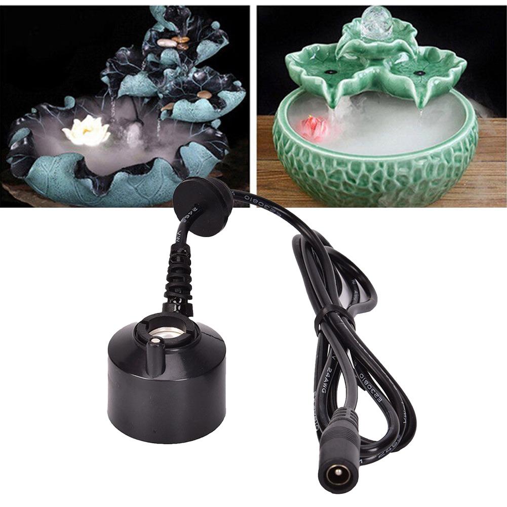 Generator mgły Fogger DC 24V 36mm Do dekoracji akwarium Do fontanny wodnej Staw Nawilżacz Głowica rozpylająca Fabrycznie nowy