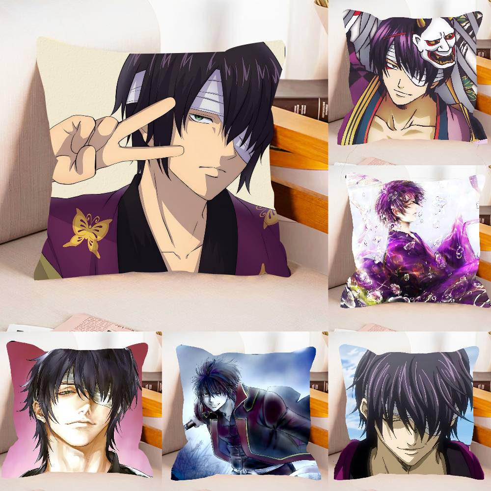 AnimeTTakasugisSShinsukes Case Plush Fabric Soft Pillowcase Double Sided Print Cushion Cover Household Gifts
