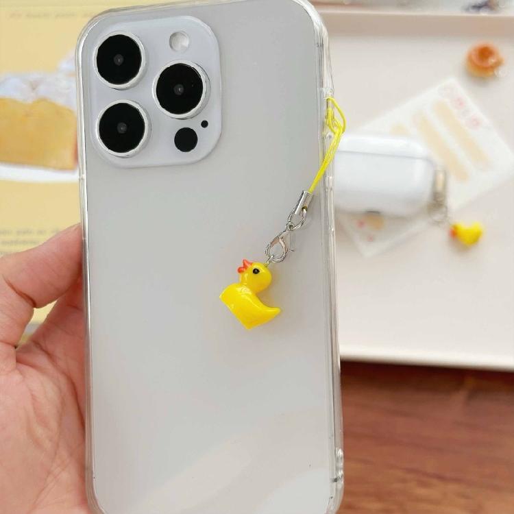 Fashionable Duck Shaped Phone Jewelry Easy To Attach Animal Keychain Accessory Versatile Bag Pendant Decoration