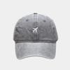 Washed Cotton Airplane Embroidered Baseball Cap Hip Hop Distressed Plane Dad Hat Adjustable Sunscreen Sun Hat