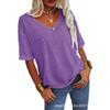 2026 Summer New Women's Short-Sleeve V-Neck T-Shirt Top