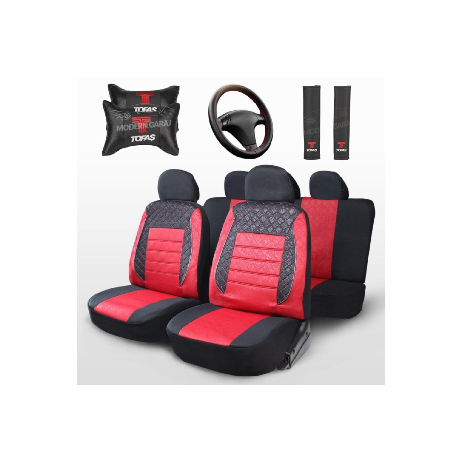 

Комплект чехлов для передних и задних автомобильных сидений Tofa ahin с логотипом Tofa
